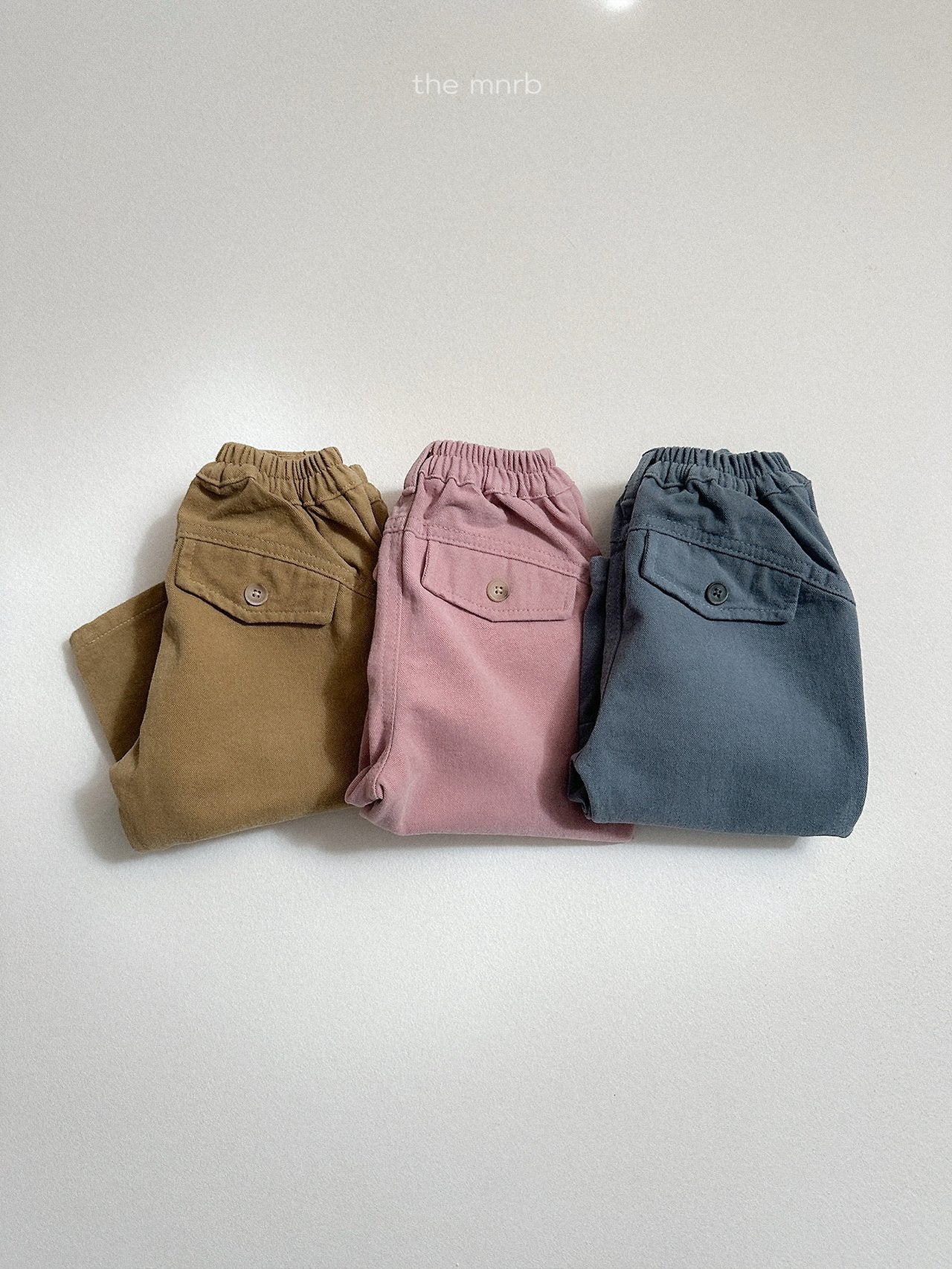 [minirobe] Button peach pants