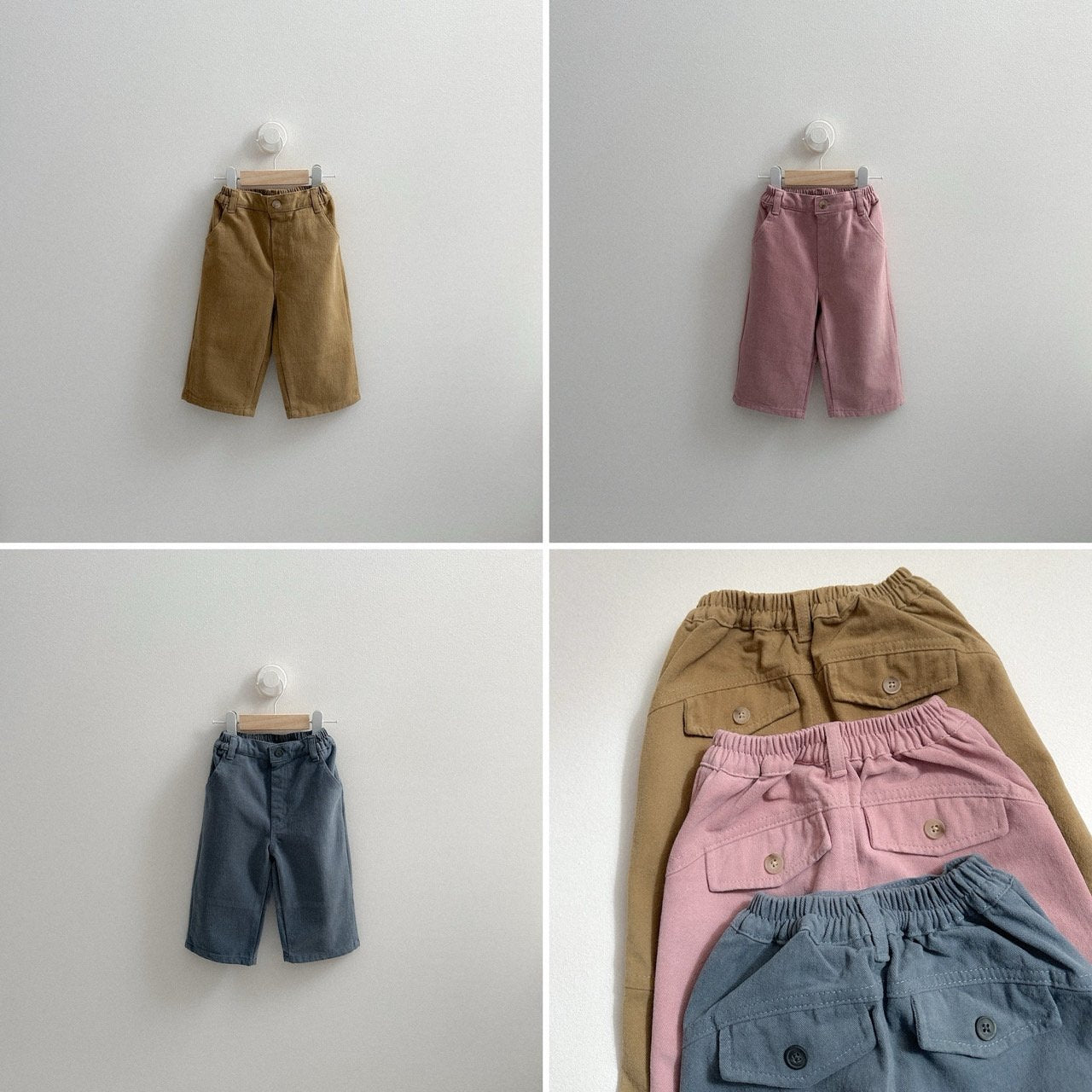 [minirobe] Button peach pants