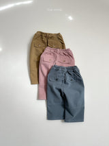 [minirobe] Button peach pants