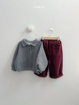 [minirobe] Boy collared sweatshirt