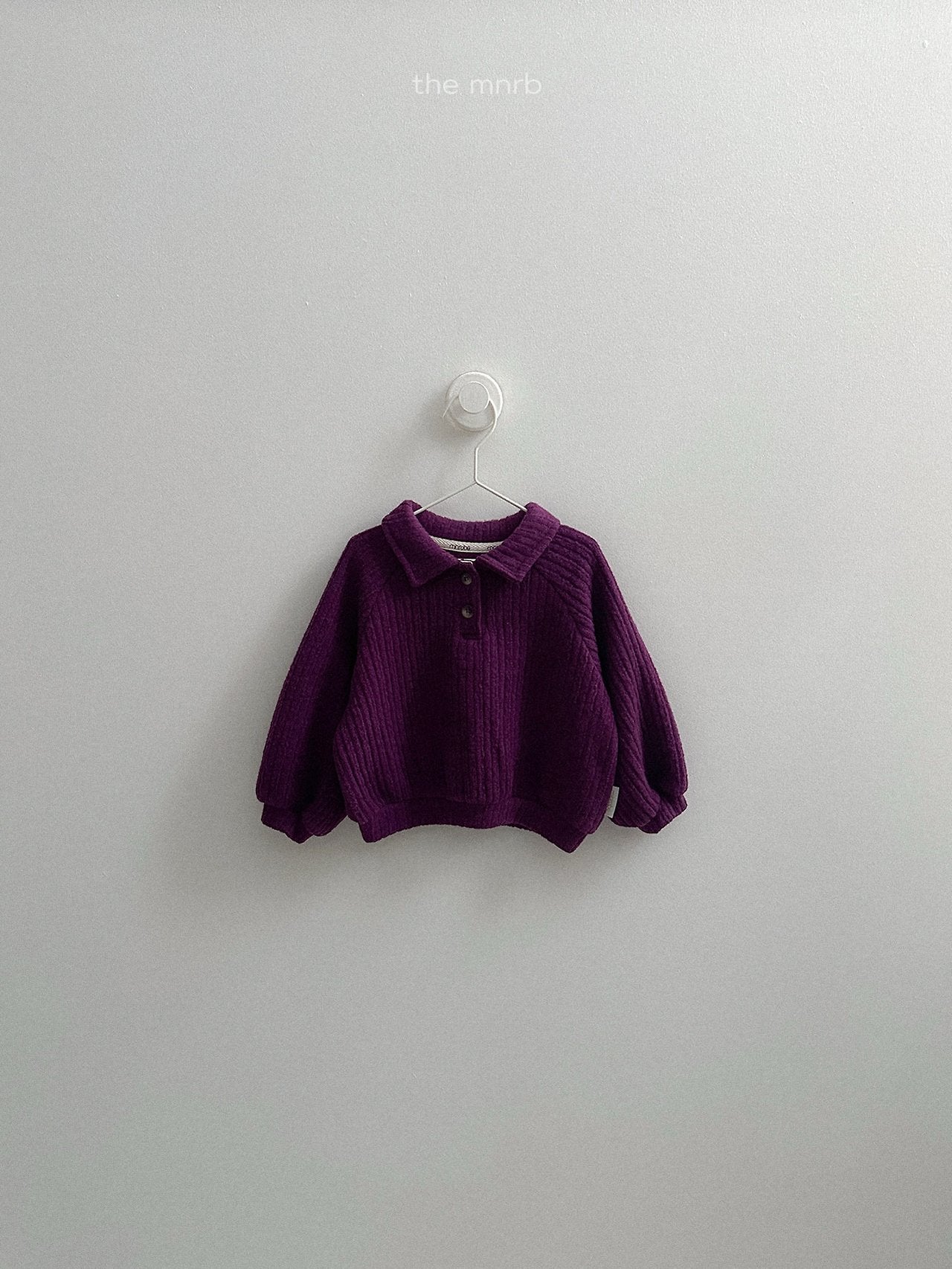 [minirobe] Boy collared sweatshirt