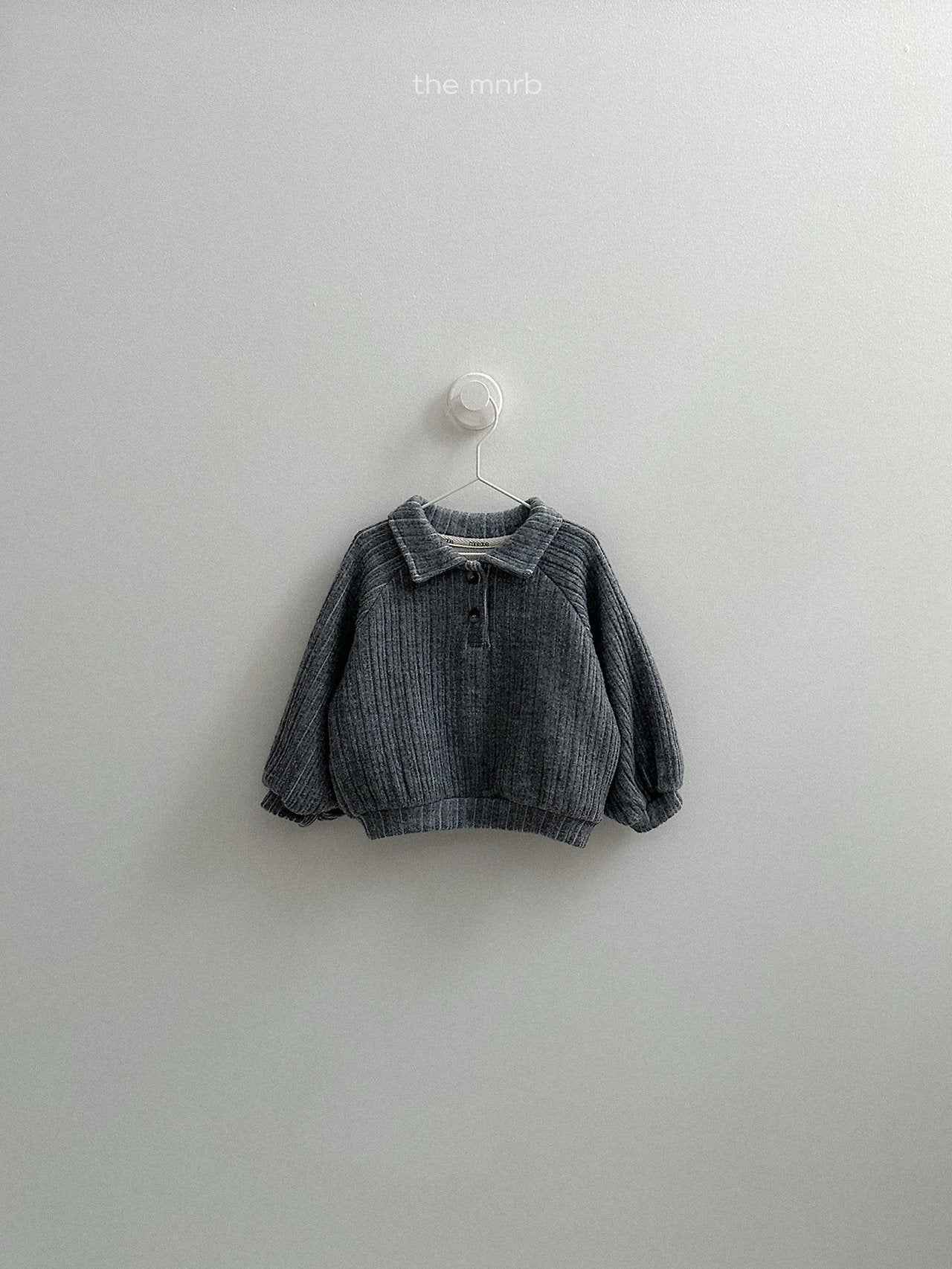 [minirobe] Boy collared sweatshirt