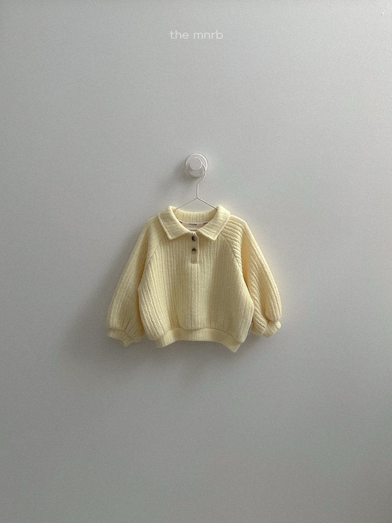 [minirobe] Boy collared sweatshirt