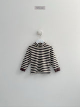 [digreen] Mix Stripe Bottleneck Tee