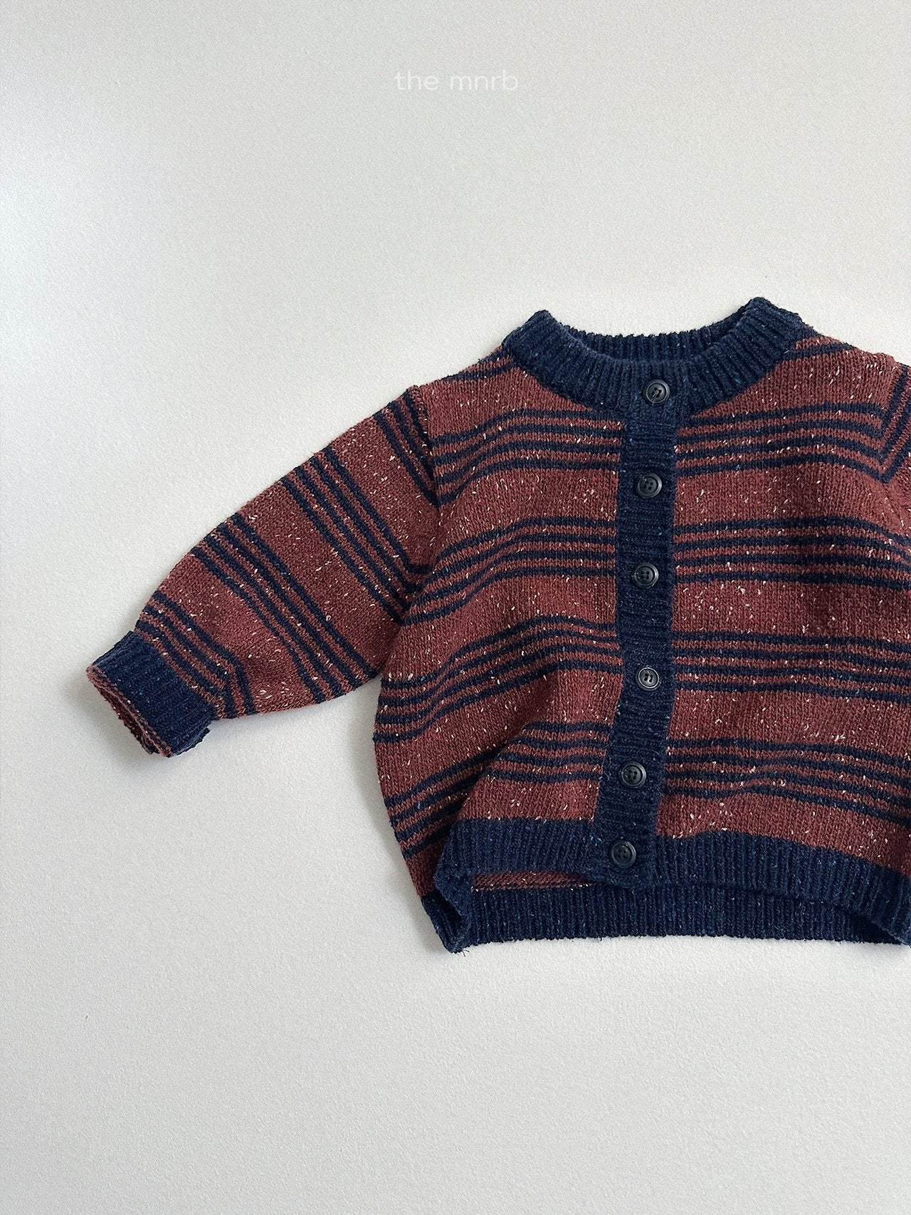 [minirobe] Four line knit cardigan