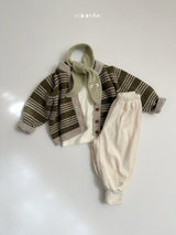 [minirobe] Four line knit cardigan
