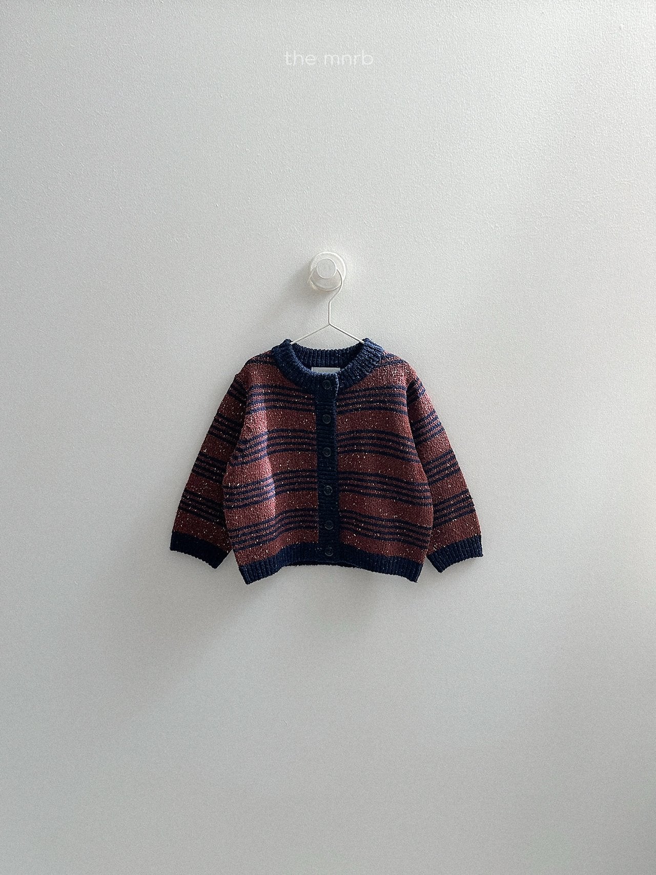 [minirobe] Four line knit cardigan