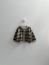 [minirobe] Four line knit cardigan