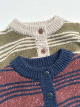[minirobe] Four line knit cardigan