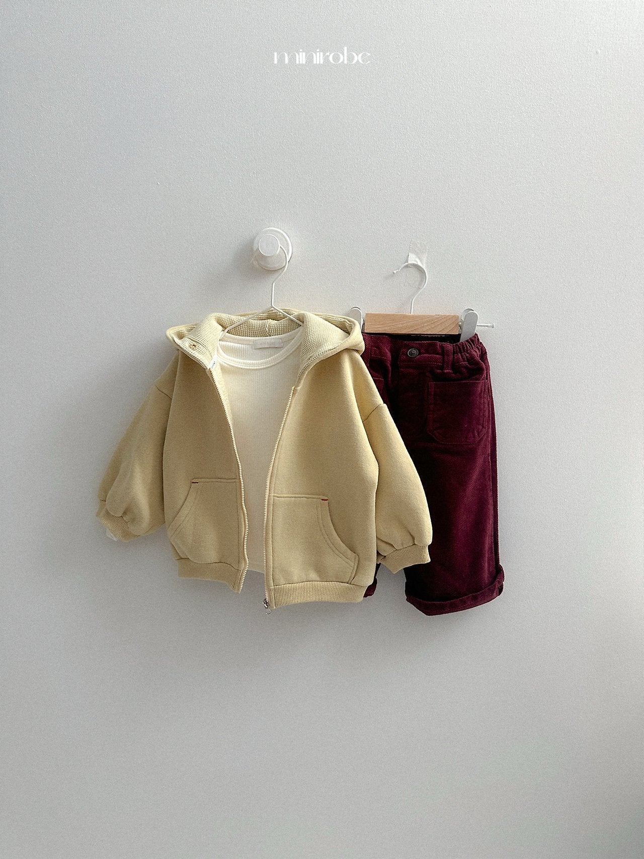 [minirobe] Barrel zip-up hoodie