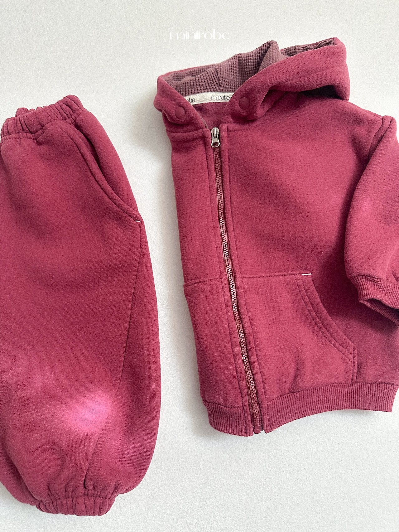 [minirobe] Barrel zip-up hoodie
