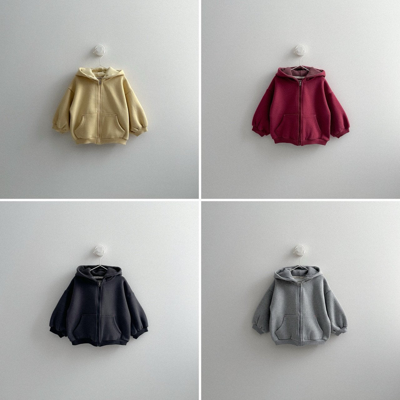 [minirobe] Barrel zip-up hoodie