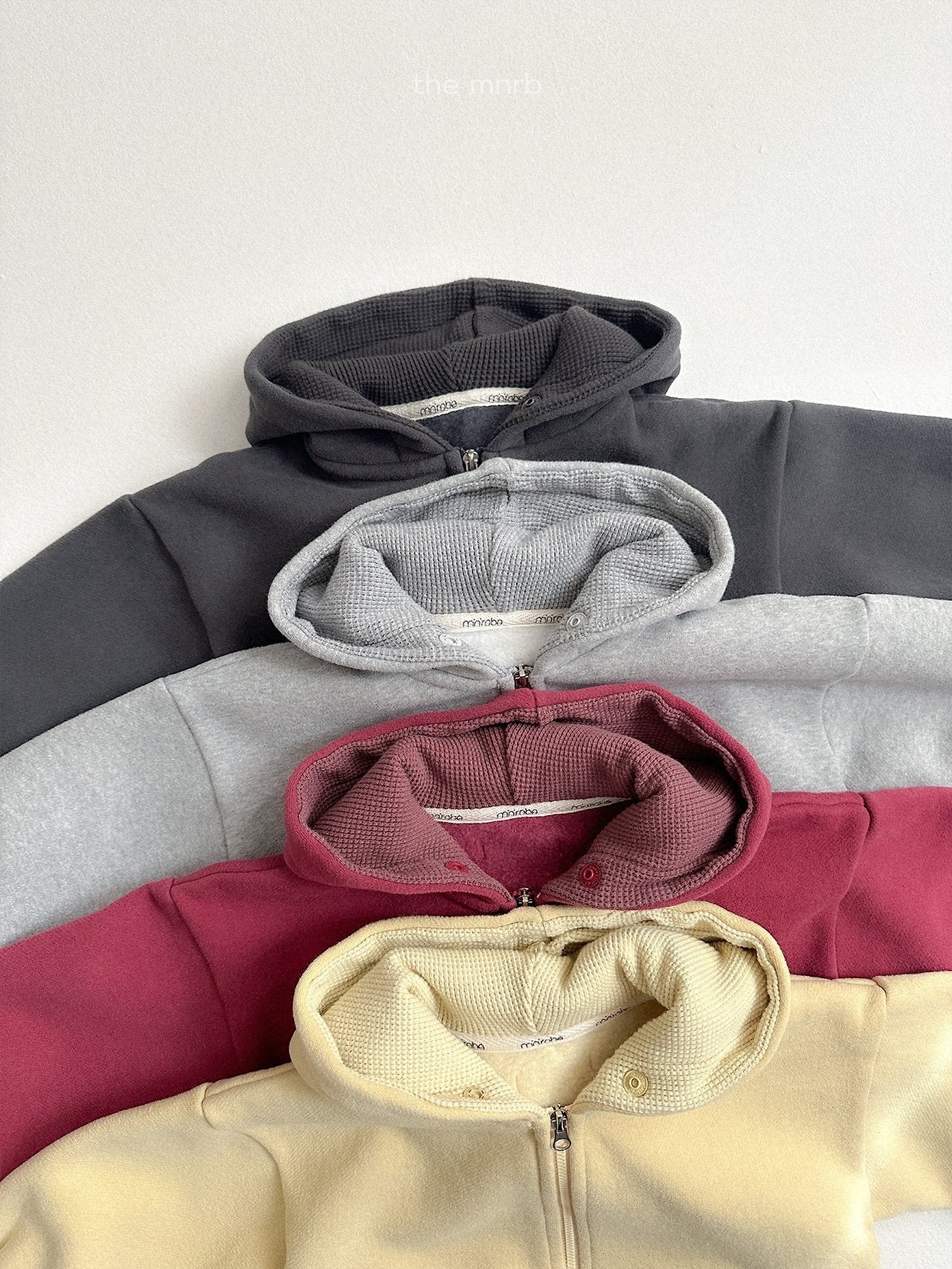 [minirobe] Barrel zip-up hoodie