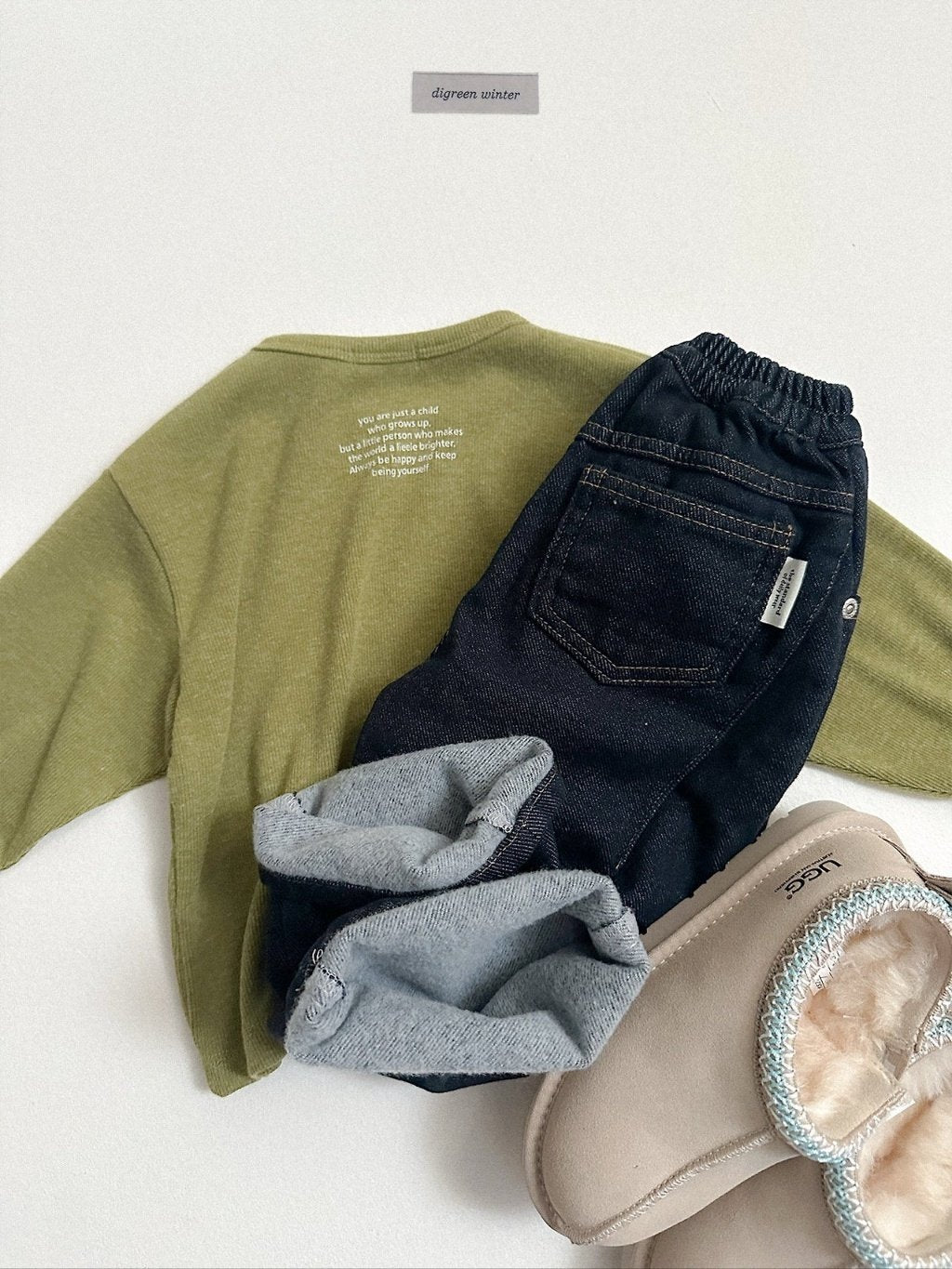 [digreen] Non-fade Denim Pants