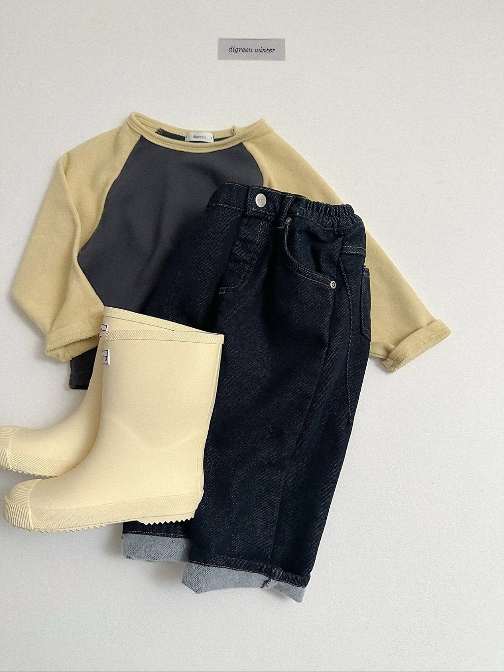 [digreen] Non-fade Denim Pants