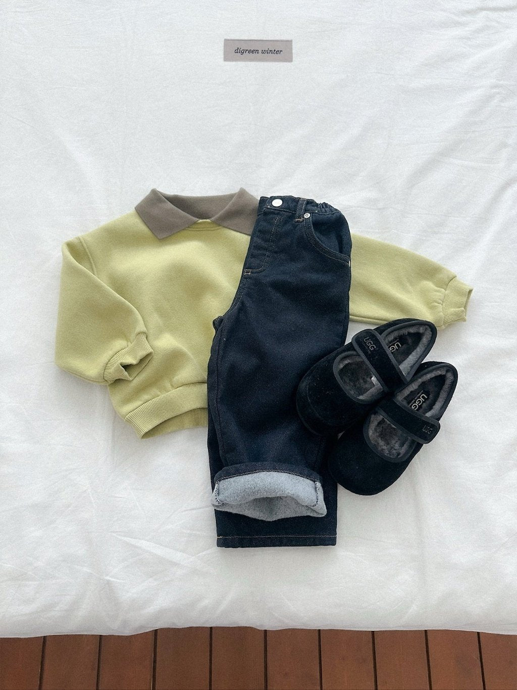 [digreen] Non-fade Denim Pants