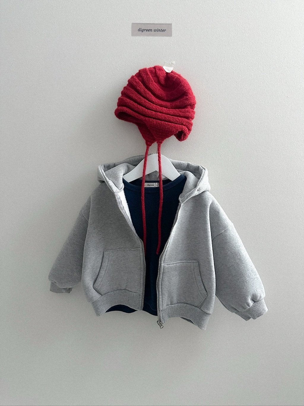 [digreen] Caramel Zipup Hoodie