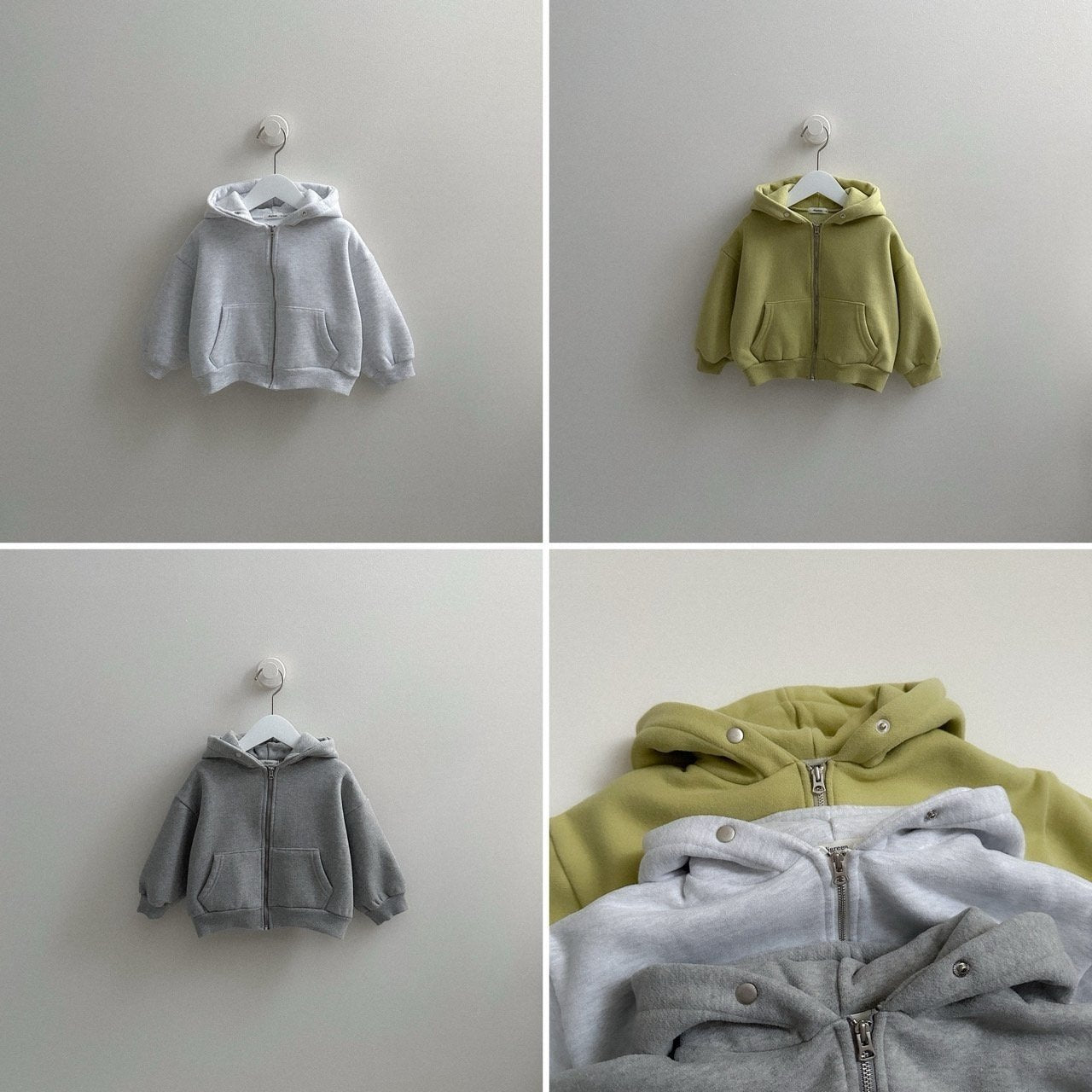 [digreen] Caramel Zipup Hoodie