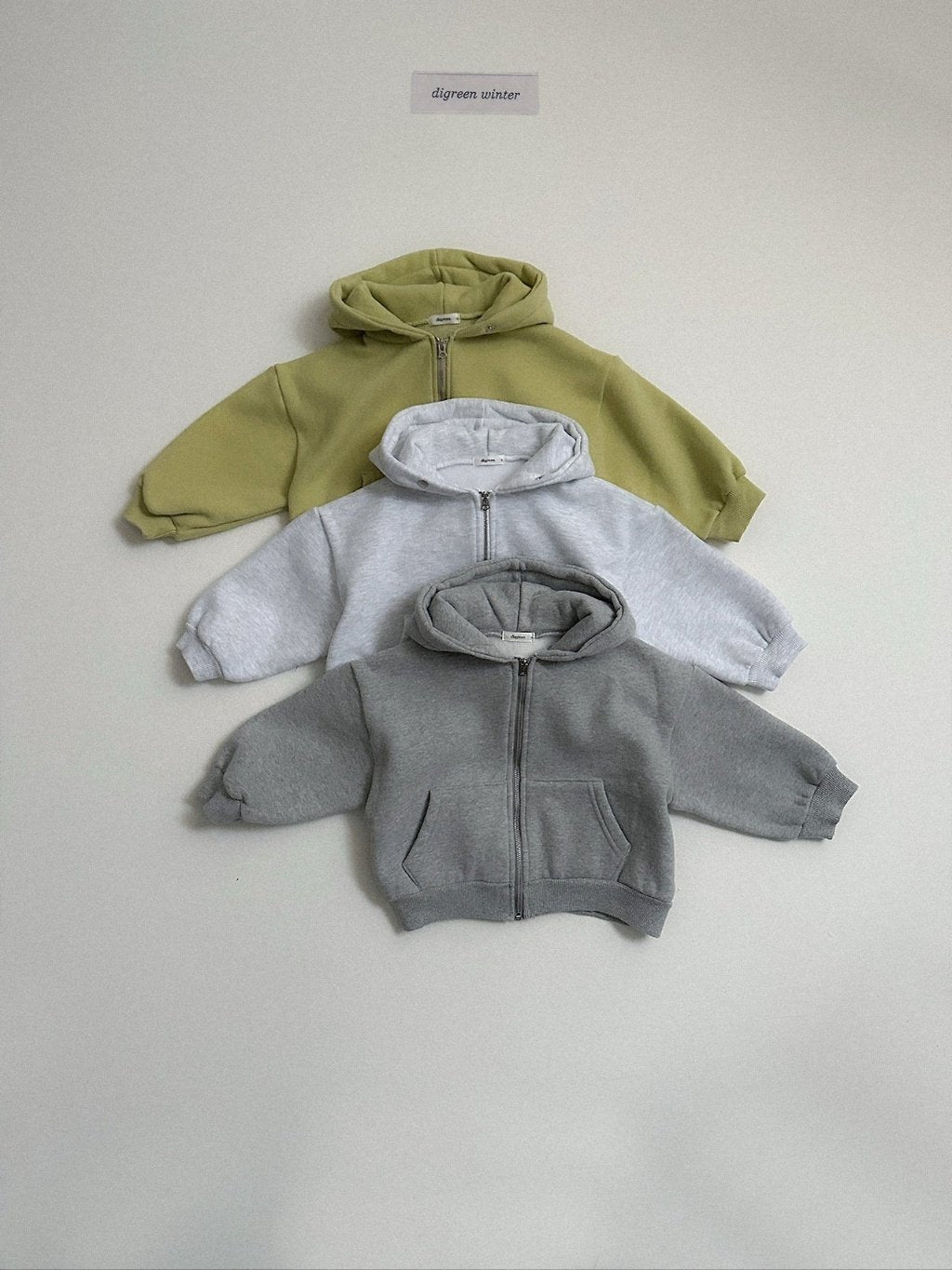 [digreen] Caramel Zipup Hoodie