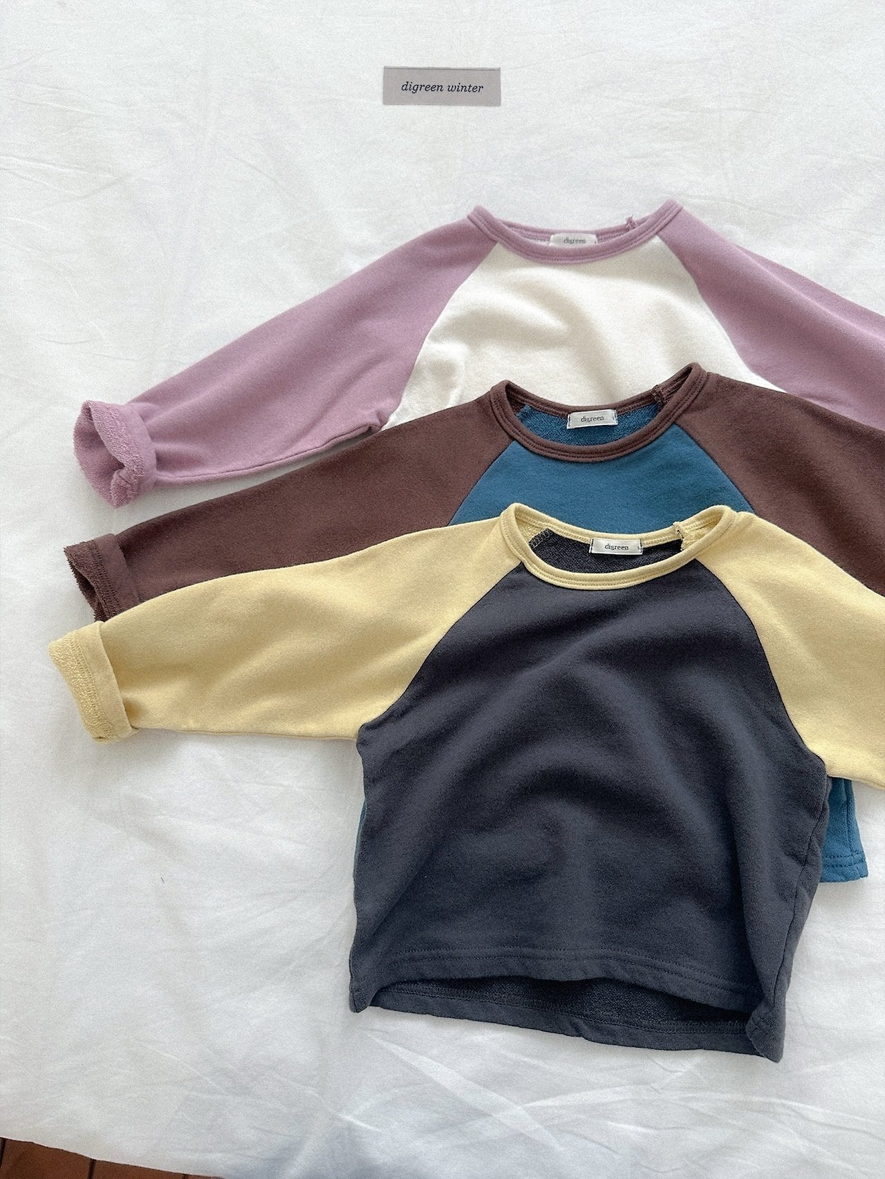 [digreen] Color Raglan Tee