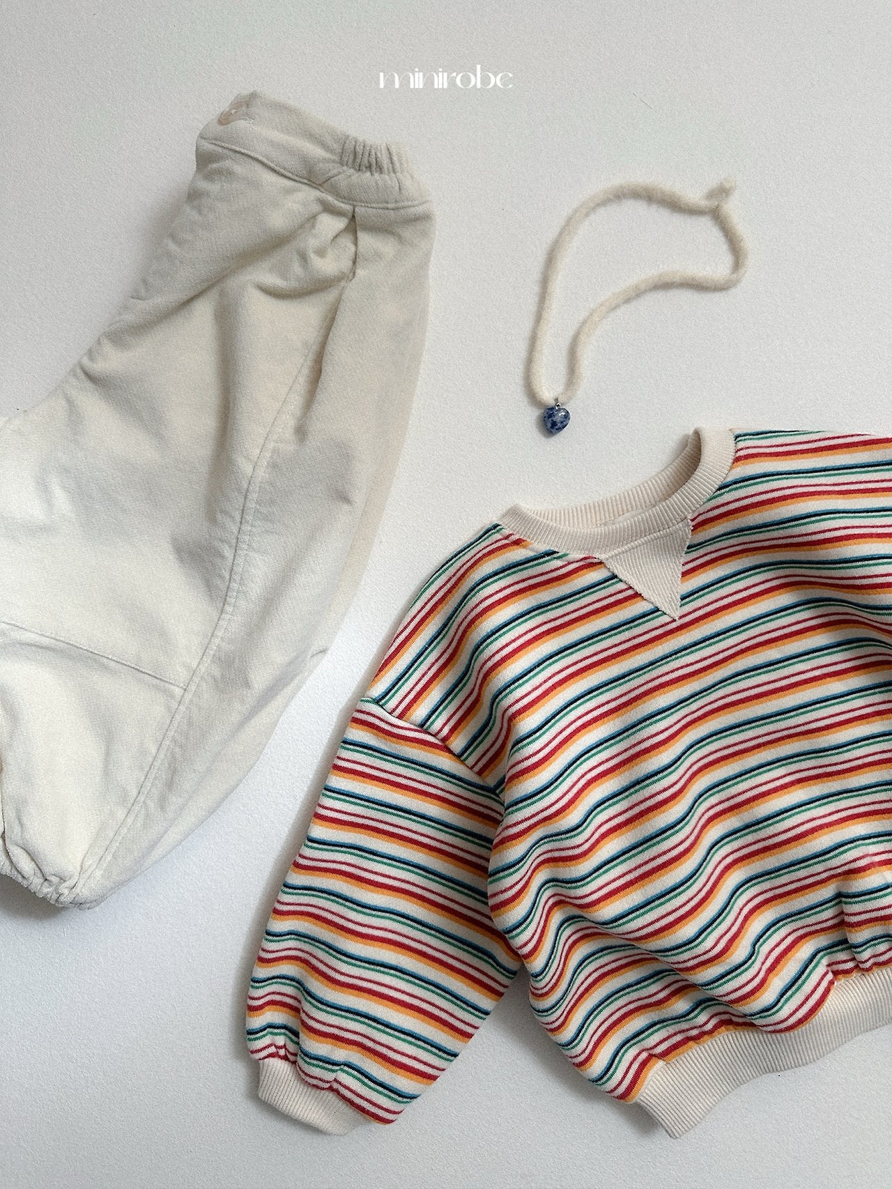 [minirobe] Winter peach jogger pants