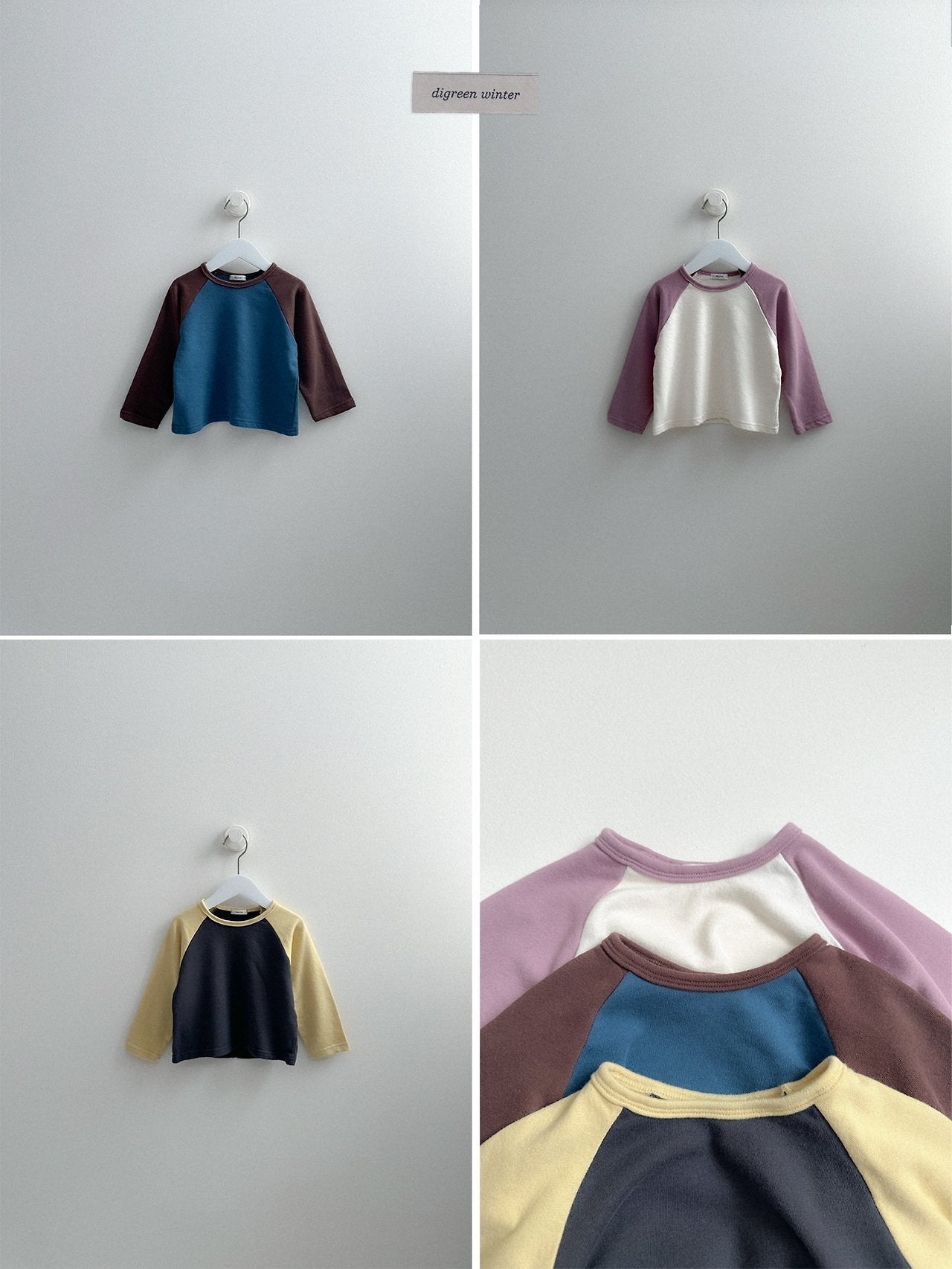 [digreen] Color Raglan Tee