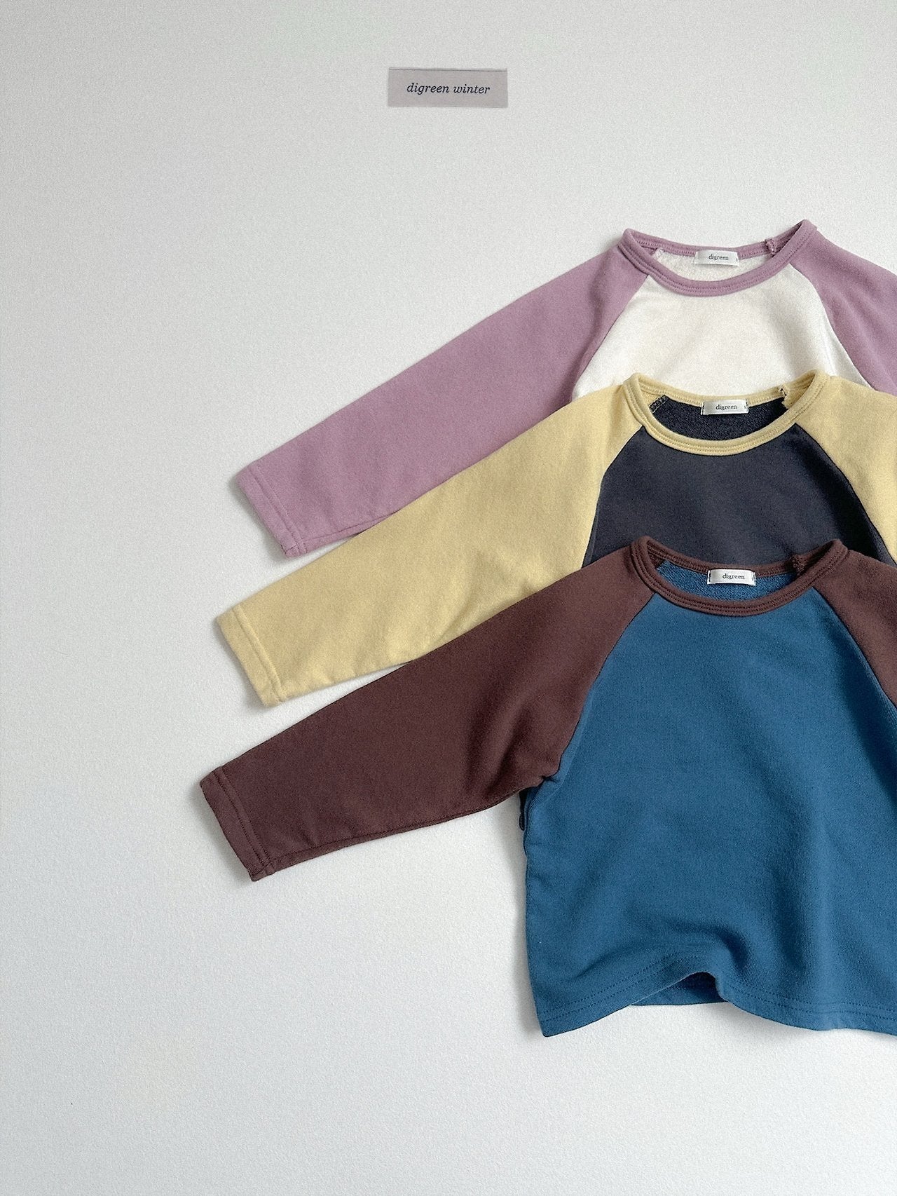 [digreen] Color Raglan Tee