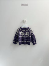 [digreen] Snowflake Knit Pullover
