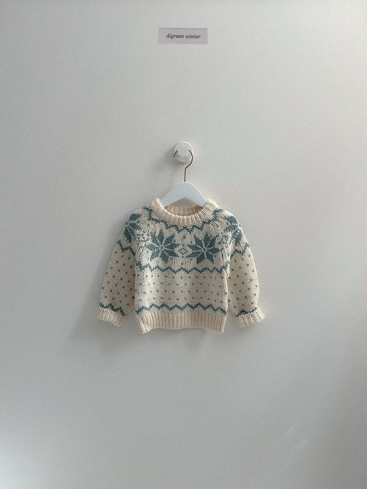 [digreen] Snowflake Knit Pullover