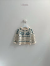 [digreen] Snowflake Knit Pullover