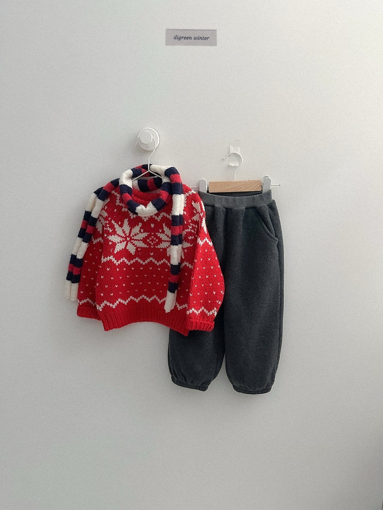 [digreen] Snowflake Knit Pullover