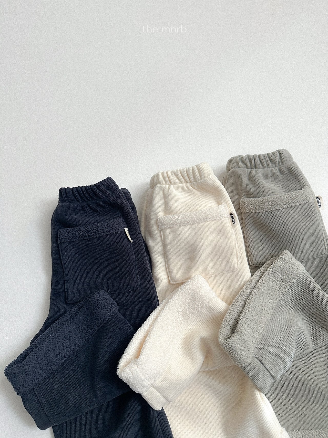 [minirobe] Roll-up straight pants