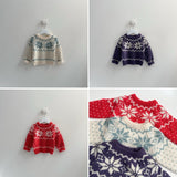 [digreen] Snowflake Knit Pullover