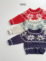 [digreen] Snowflake Knit Pullover