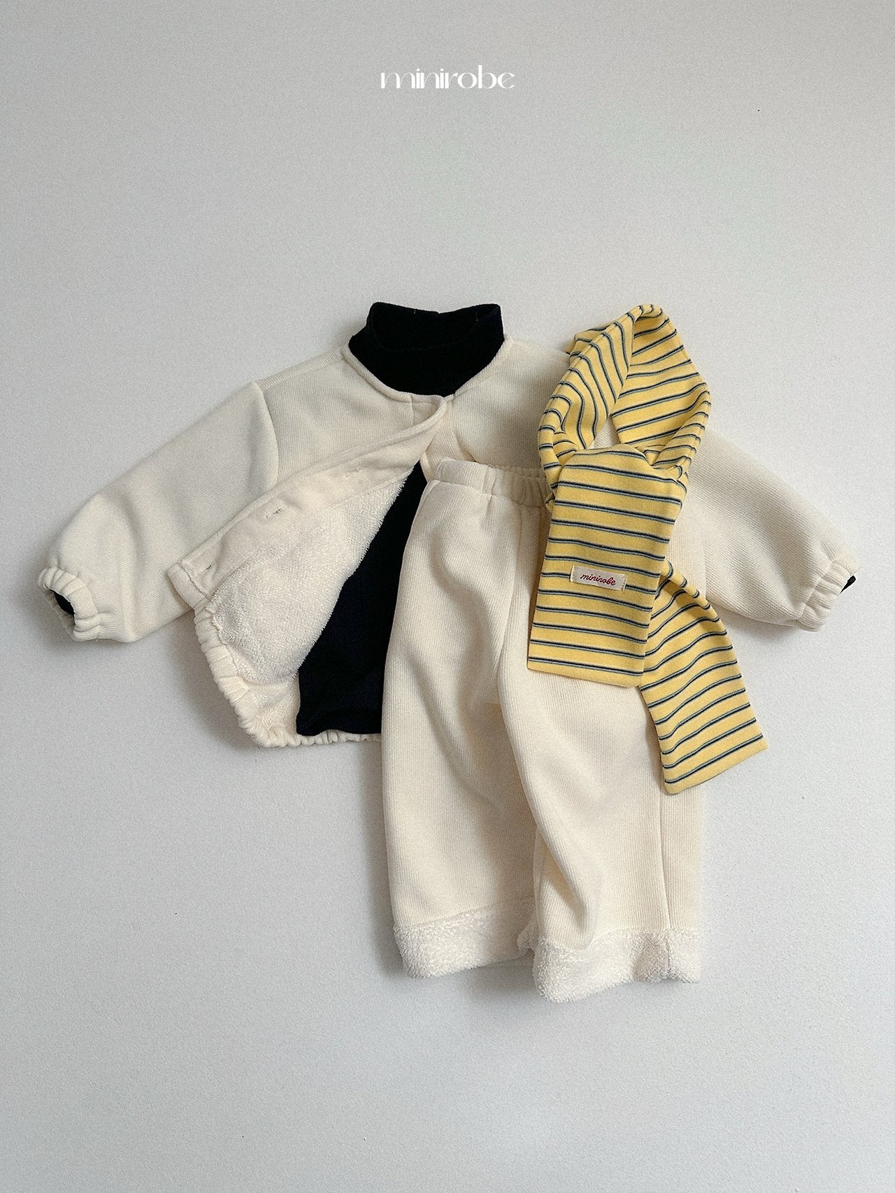 [minirobe] Roll-up straight pants