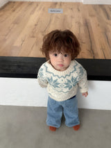 [digreen] Snowflake Knit Pullover