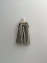 [minirobe] Roll-up straight pants