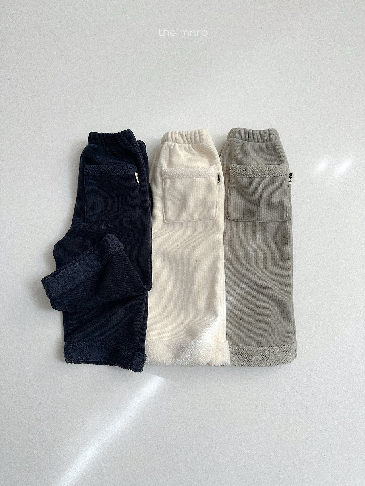 [minirobe] Roll-up straight pants
