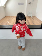 [digreen] Snowflake Knit Pullover