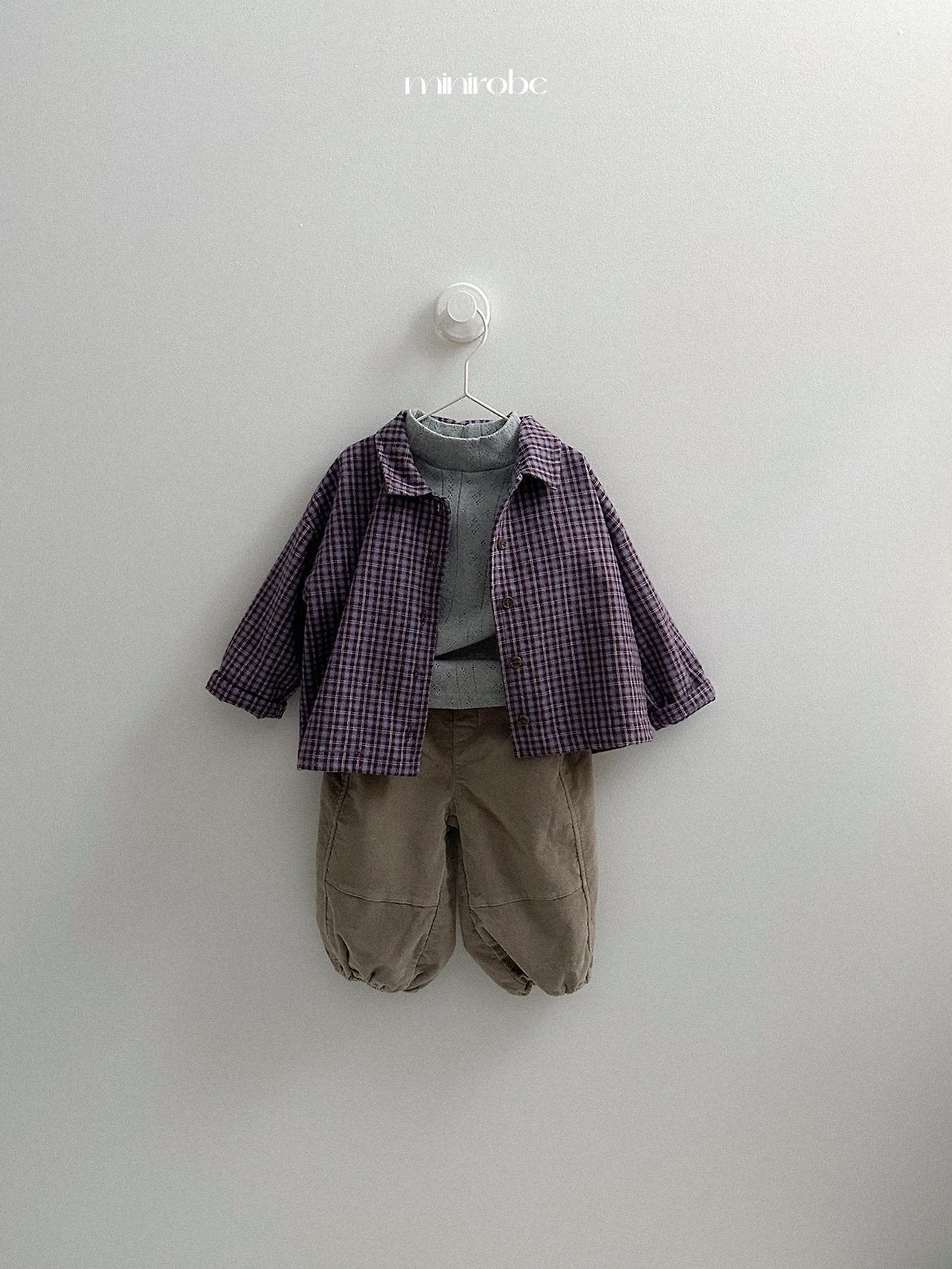 [minirobe] Lia check shirt