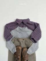 [minirobe] Lia check shirt