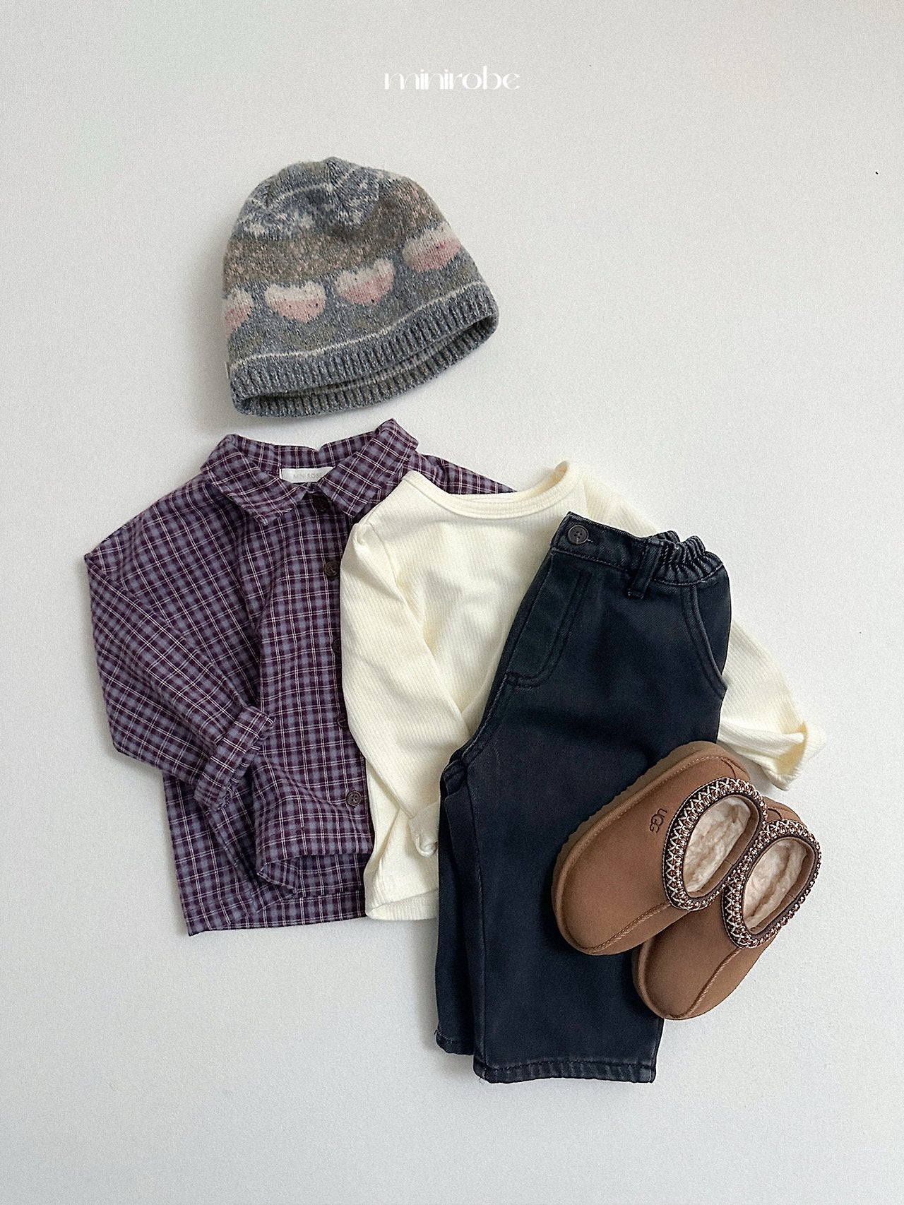 [minirobe] Lia check shirt