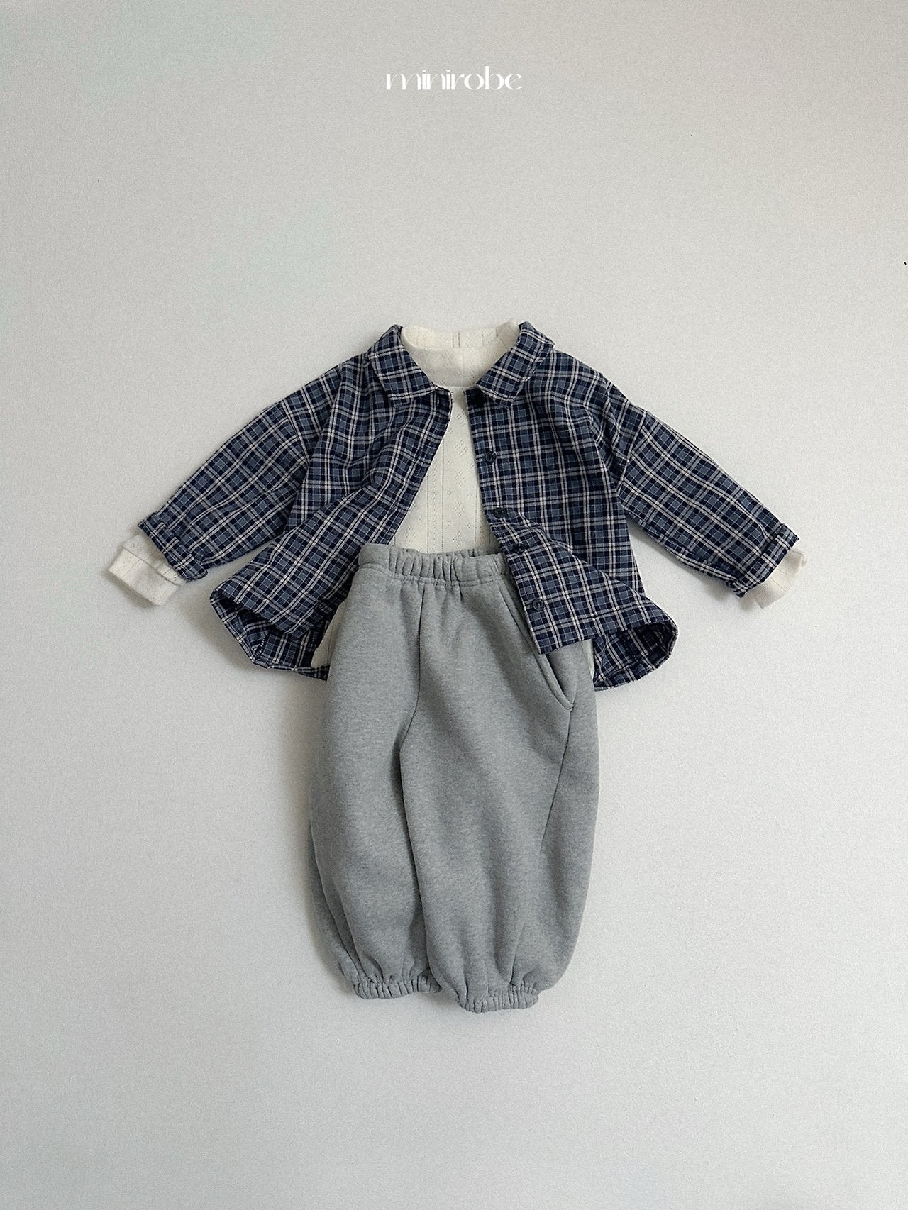 [minirobe] Lia check shirt