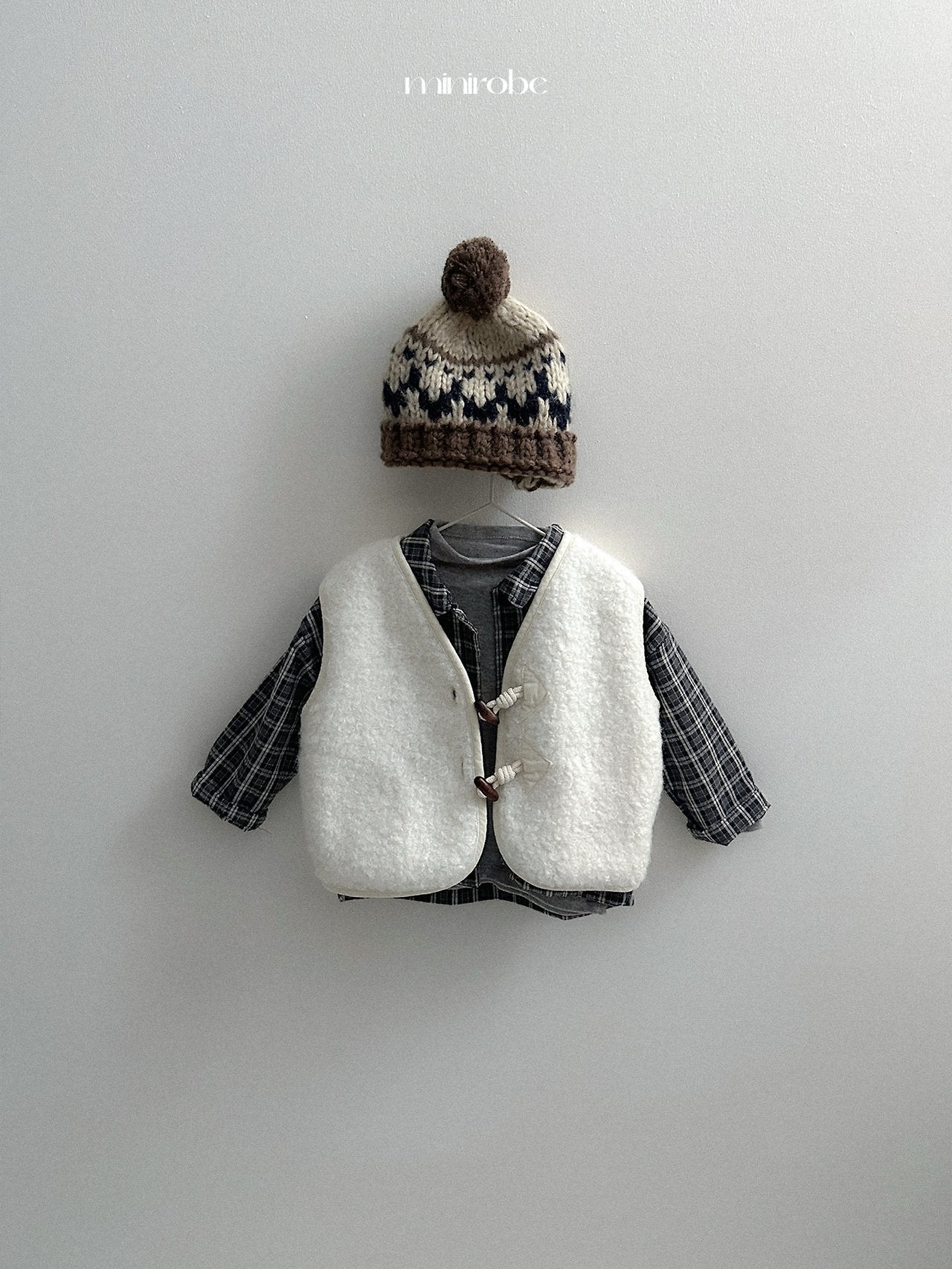 [minirobe] Lia check shirt