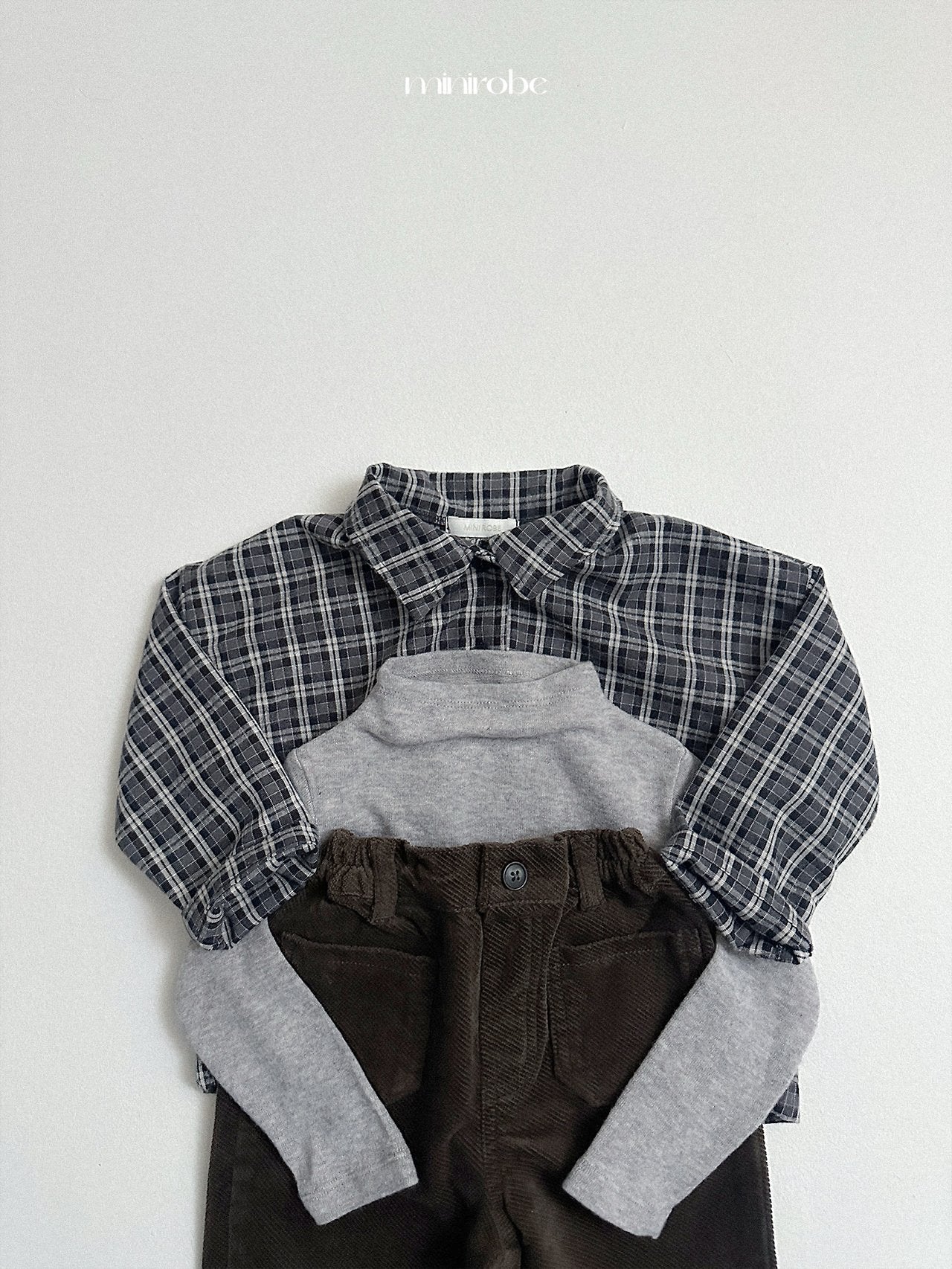 [minirobe] Lia check shirt