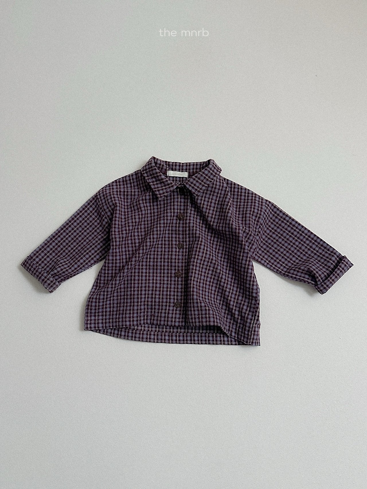[minirobe] Lia check shirt