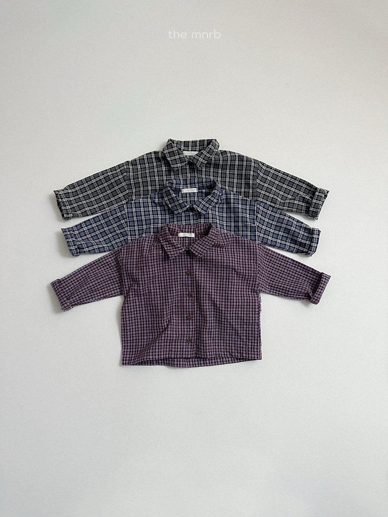[minirobe] Lia check shirt