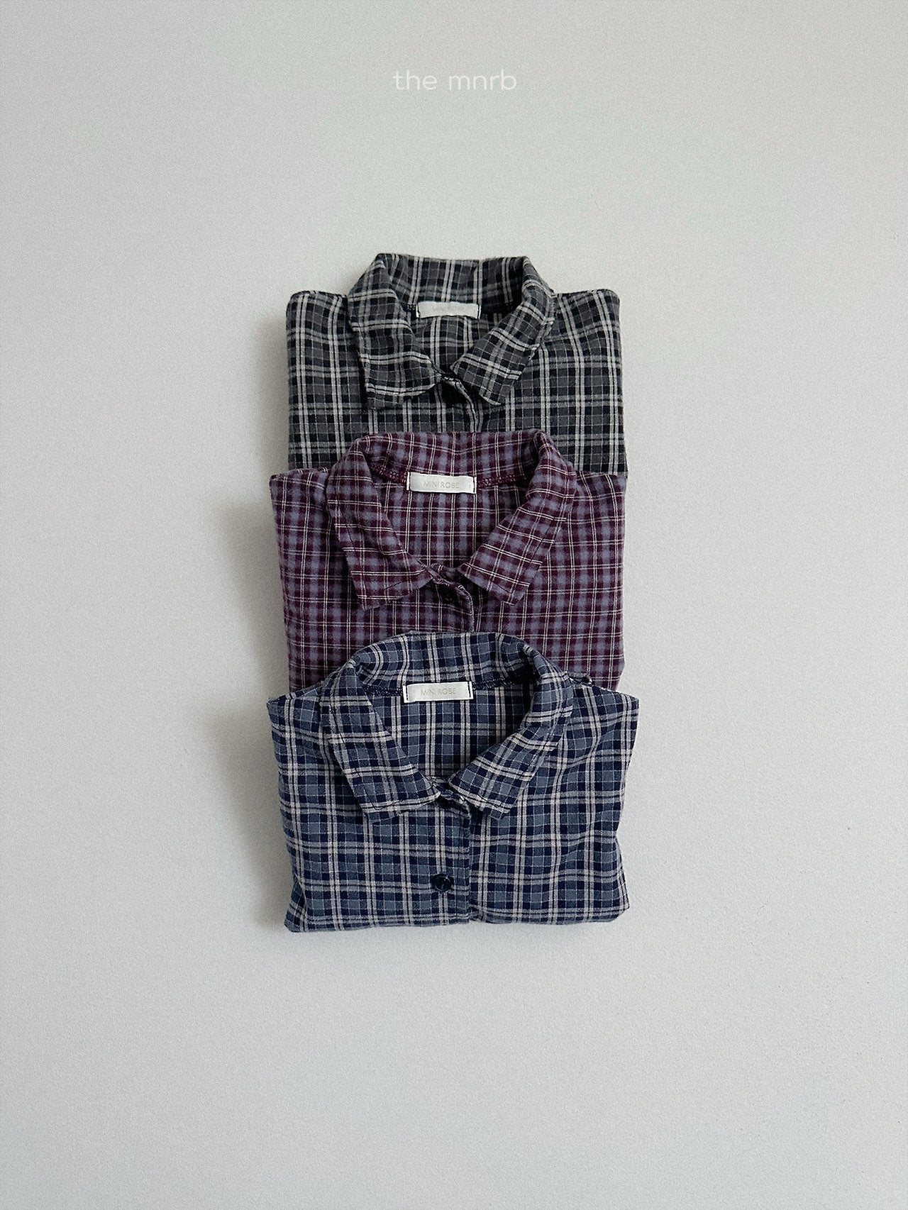[minirobe] Lia check shirt