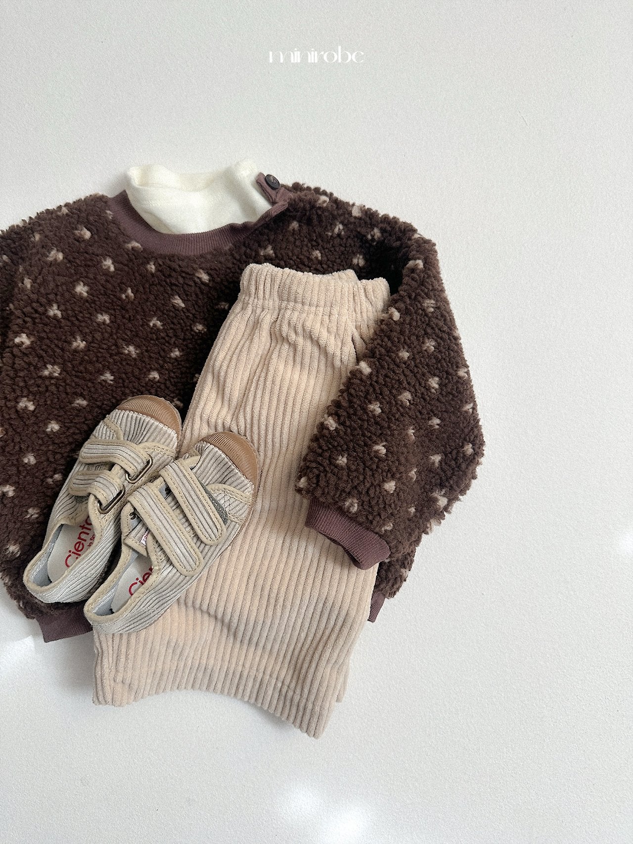 [minirobe] Culotte corduroy pants