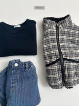 [digreen] Reversible Check Vest